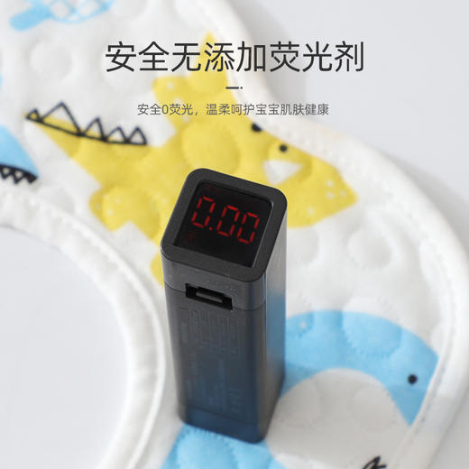 【10条装 ‘云朵般’绵柔体验】360度全棉宝宝围兜新生儿童加大围嘴洗漱纱布防水口水巾婴童用品 商品图3