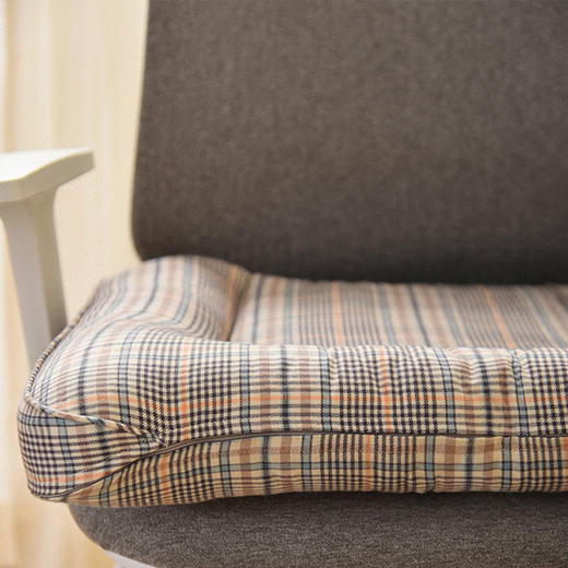 法式丛林线描系列人体工学电脑椅垫四季通用坐垫 商品图1