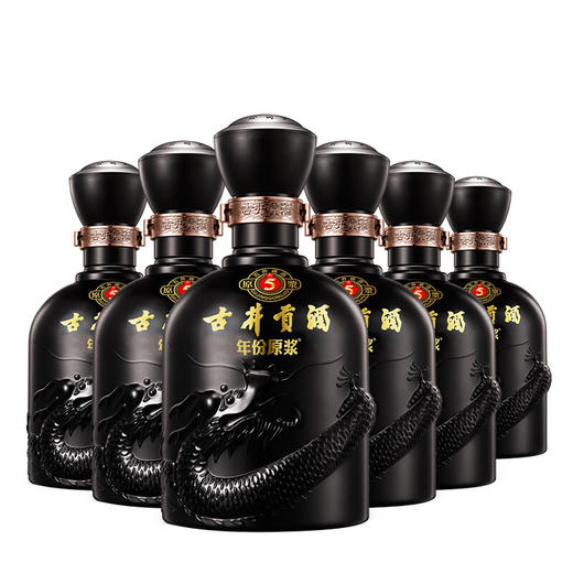 【单瓶125】古井贡酒 年份原浆古5 浓香型白酒 50度500ml*6瓶 整箱装（48小时内发货） 商品图1