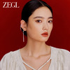 ZEGL设计师白色恋曲耳妆盘耳环女小众设计感高级2023年新款耳饰品 商品缩略图6