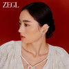 ZEGL设计师清冷玉洁耳妆盘耳环女小众设计感高级东陵玉新中式耳饰 商品缩略图1