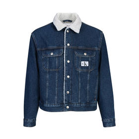 CK 卡文·克莱 男女通款 仿羊羔毛内里/保暖牛仔夹克外套 11807