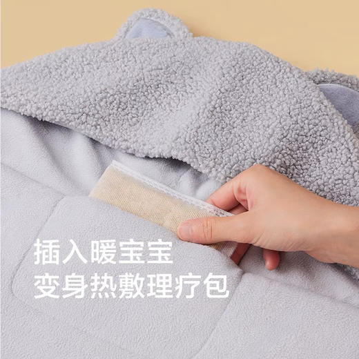 赵露思同款！蕉下熊抱围巾一体护耳帽子女秋可爱冬毛绒围巾连帽 商品图6