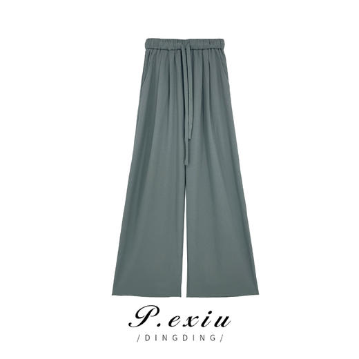 04-6潘依绣丁丁宠粉【且听风吟】宽松抽绳百搭舒适直筒休闲裤 SH2351 商品图0