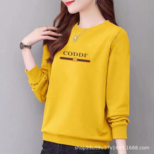 纯棉圆领卫衣女式休闲时尚宽松外套上衣字母印花运动衣显瘦 商品图3