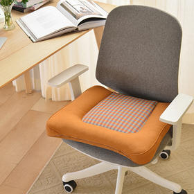 复古渔夫格纹系列人体工学电脑椅垫四季通用坐垫
