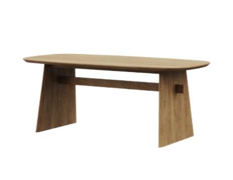 城喧 一层餐厅W-CT029实木餐桌 商品图1