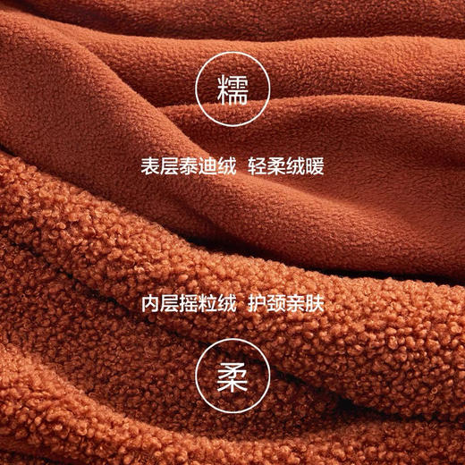 赵露思同款！蕉下熊抱围巾一体护耳帽子女秋可爱冬毛绒围巾连帽 商品图5