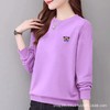 新款97%棉圆领卫衣女式休闲时尚宽松外套上衣字母印花运动衣显瘦 商品缩略图1