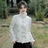 YSF2228 2023冬新款中式复古毛领高档提花夹棉唐装上衣小棉袄国风短款棉衣 商品缩略图0