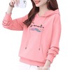 97%棉边帽卫衣女式春秋装休闲时尚宽松上衣字母印花运动显瘦外套 商品缩略图4