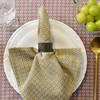 北欧简约格纹餐巾全棉高档田园风擦杯布餐巾 商品缩略图1