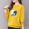 棉质圆领宽松卫衣小毛圈女式显瘦休闲时尚外套上衣字母印花运动衣 商品缩略图2