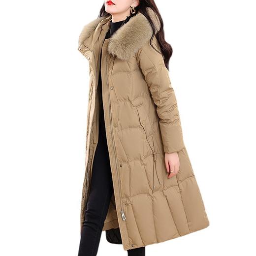 TC 25452妈妈新款大毛领保暖轻羽绒服加厚外套 商品图4