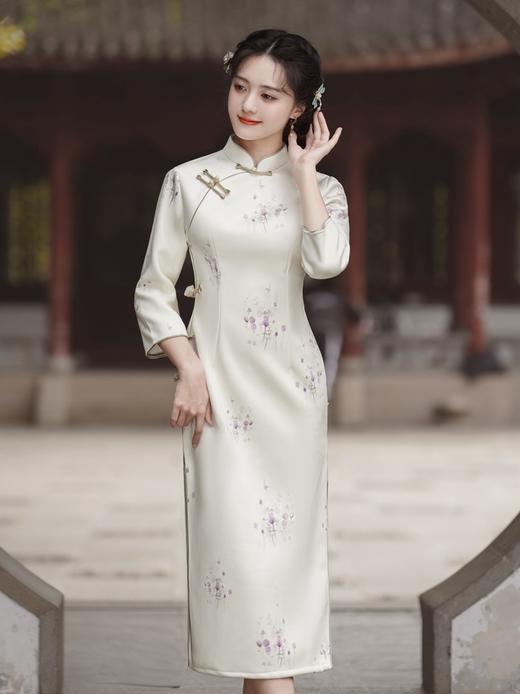 新款秋冬，女新中式国风两件套装年轻款少女改良旗袍马甲民国风GSJ-3522 商品图1