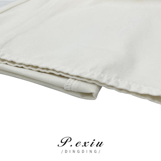 04-1潘依绣丁丁宠粉夏季新款水洗抽绳休闲百搭直筒牛仔长裤 20112 商品图2