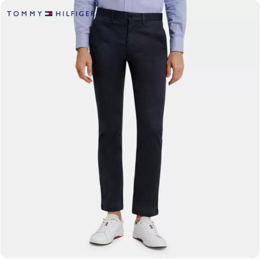 Tommy 男装简约通勤一字袋微磨毛直筒西装裤休闲裤MW0MW27519 商品图0