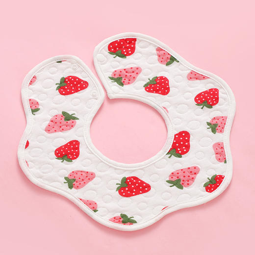 【10条装 ‘云朵般’绵柔体验】360度全棉宝宝围兜新生儿童加大围嘴洗漱纱布防水口水巾婴童用品 商品图13