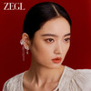 ZEGL设计师清冷玉洁耳妆盘耳环女小众设计感高级东陵玉新中式耳饰 商品缩略图4