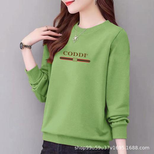 纯棉圆领卫衣女式休闲时尚宽松外套上衣字母印花运动衣显瘦 商品图1