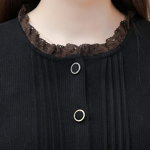 秋冬季新款针织毛线裙，中长款收腰打底A字裙时尚连衣裙QYM-HL-23X6673-Y 商品图3