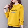 棉质圆领宽松卫衣小毛圈女式休闲运动衣显瘦时尚外套上衣字母印花 商品缩略图3