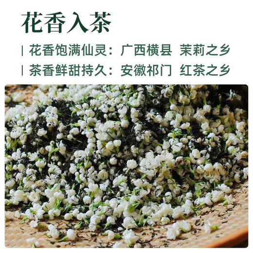 祥源茶茉莉花茶特级正宗广西横县茉莉花祁门红茶毛峰125g闲院繁花 商品图2