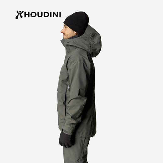 HOUDINI胡丁尼 Rollercoaster 云霄 男款户外防水带帽外套800060 商品图3