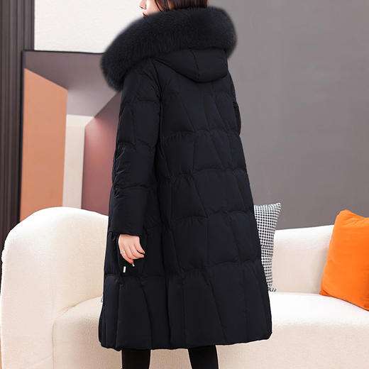 TC 25452妈妈新款大毛领保暖轻羽绒服加厚外套 商品图3