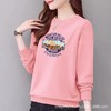 圆领97%棉卫衣女式休闲时尚宽松外套上衣字母印花运动衣显瘦 商品缩略图0
