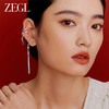 ZEGL设计师白色恋曲耳妆盘耳环女小众设计感高级2023年新款耳饰品 商品缩略图1