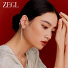 ZEGL设计师白色恋曲耳妆盘耳环女小众设计感高级2023年新款耳饰品 商品缩略图2