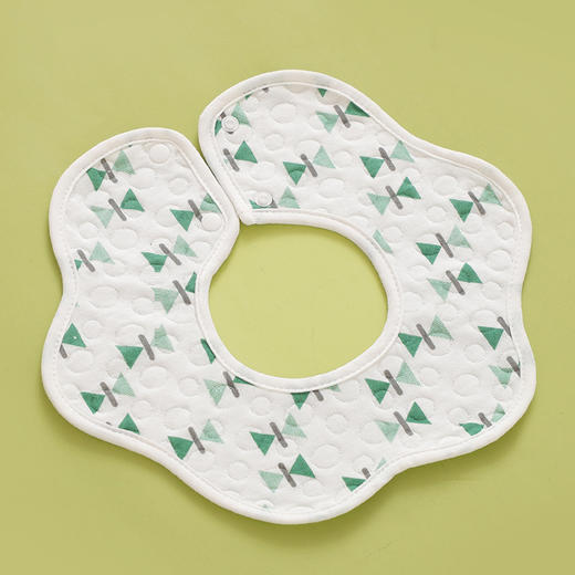 【10条装 ‘云朵般’绵柔体验】360度全棉宝宝围兜新生儿童加大围嘴洗漱纱布防水口水巾婴童用品 商品图10