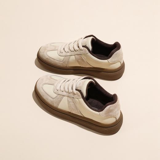 ZHR复古德训鞋女2023秋冬新款时尚百搭运动休闲鞋厚底板鞋女 商品图10