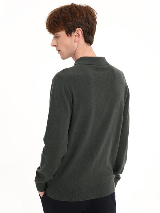 callisto绿色全羊绒针织衫 FSKNW126H 商品图2