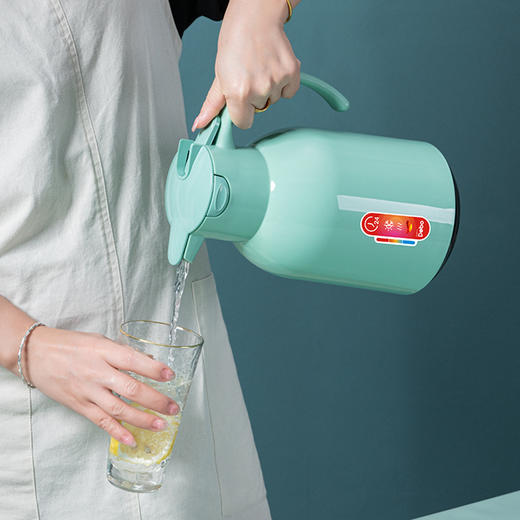 Debo德铂维莱特红胆玻璃保温壶大容量家用保温壶 商品图5