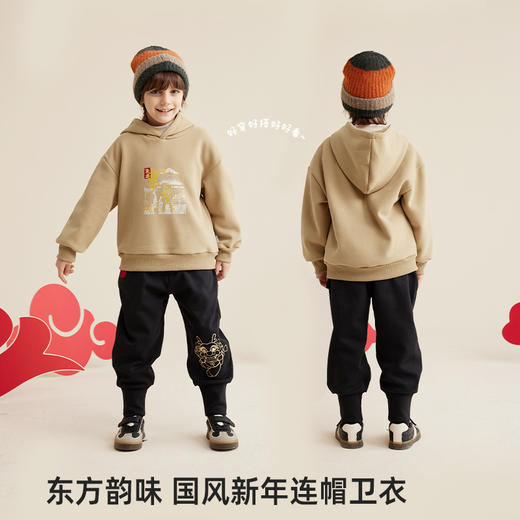 fx-儿童国风新年连帽卫衣PDWY2314 商品图1
