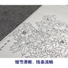 【大彩图】龚雪青工笔画白描底稿《富贵平安》花瓶临摹勾线花鸟线稿XQ74 商品缩略图4
