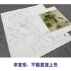 【大彩图】龚雪青工笔画白描底稿斗方小品《瓜园》西瓜临摹勾线花鸟线稿XQ47 商品缩略图2