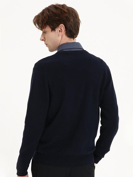 callisto藏青全山羊绒针织衫 FSKNW098H 商品图2