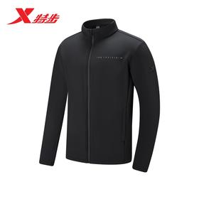 5.9折【自营】XTEP/特步  特步运动外套男23冬季新款宽松保暖风衣时尚立领外套 977429160362