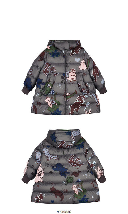 jnby   23年冬款  中长款羽绒服  1NBC12690 商品图6