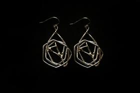 CHEZ BOQUE 梦之浮桥系列原创手工925银抽象造型耳环《罔象2号》