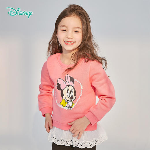 迪士尼童装男童米奇卡通印花套头卫衣春秋新款小男孩潮趣上衣 商品图0