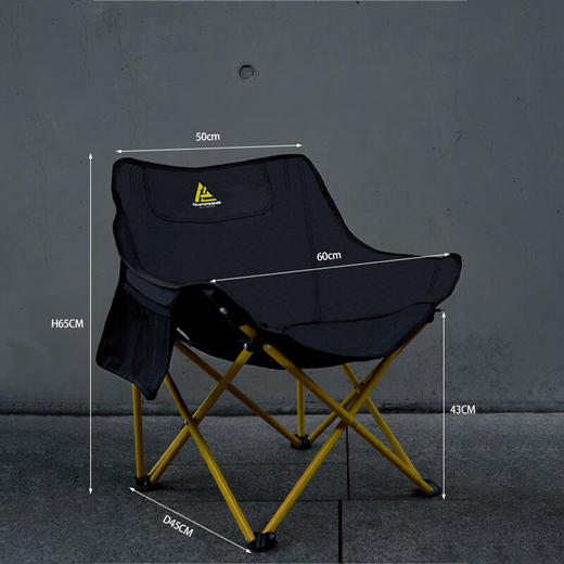 错山  折叠月亮椅   便携露营野餐椅 M-02 商品图1