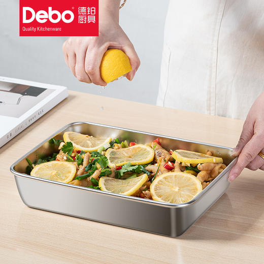 Debo德铂奥诺尔304不锈钢平底方盘三件套 商品图2