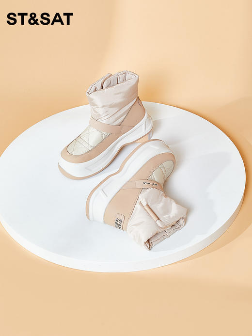 星期六保暖加绒羽绒厚底雪地靴SS3411A627 商品图1