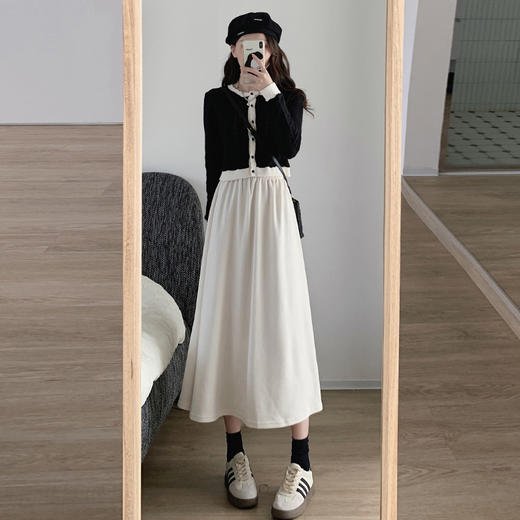 洛杉矶风尚A型短裙！今冬新品，木棉绒加绒，温暖贴心。高腰设计，遮肉显瘦，让你散发自信魅力！ 商品图3