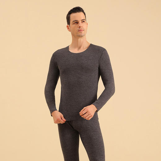 秋冬【5A羊毛蚕丝打底衫套装】新款羊毛蚕丝 保暖内衣 情侣套装 男士秋衣秋裤 女士打底衫 商品图7