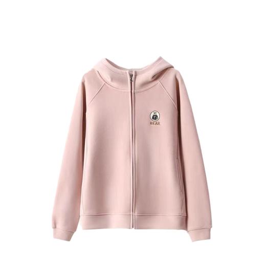 雀说 【宝藏衣】秋冬季小熊刺绣防风长袖上衣休闲外套3ZF-V32 商品图4